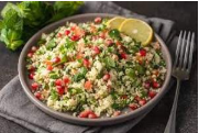 SALATA DE BULGUR CU PATRUNJEL SI RODIE